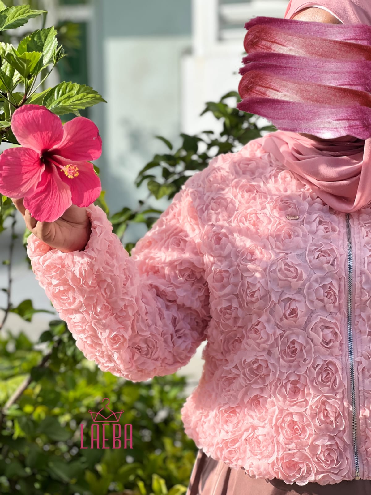 3D Floral Pink Set